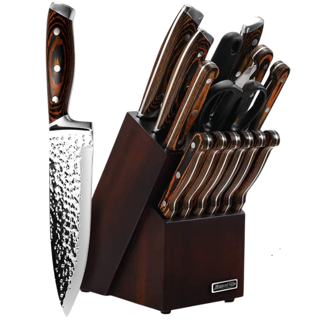 Premium 15 Piece Knife Set | Ultra Sharp Japanese Professional Chef Set